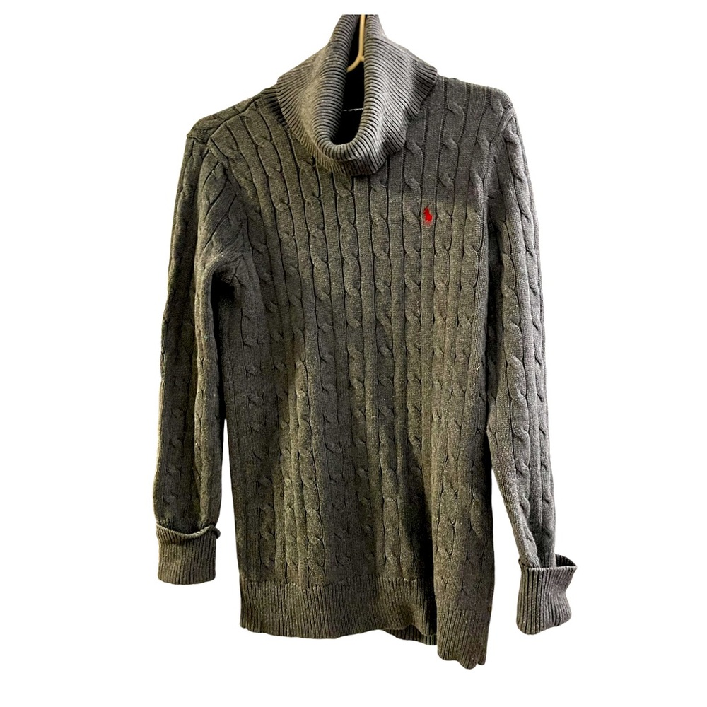 Ralph Lauren Cable Knit Turtleneck Sweater Size M